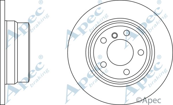 APEC BRAKING Jarrulevy DSK2172